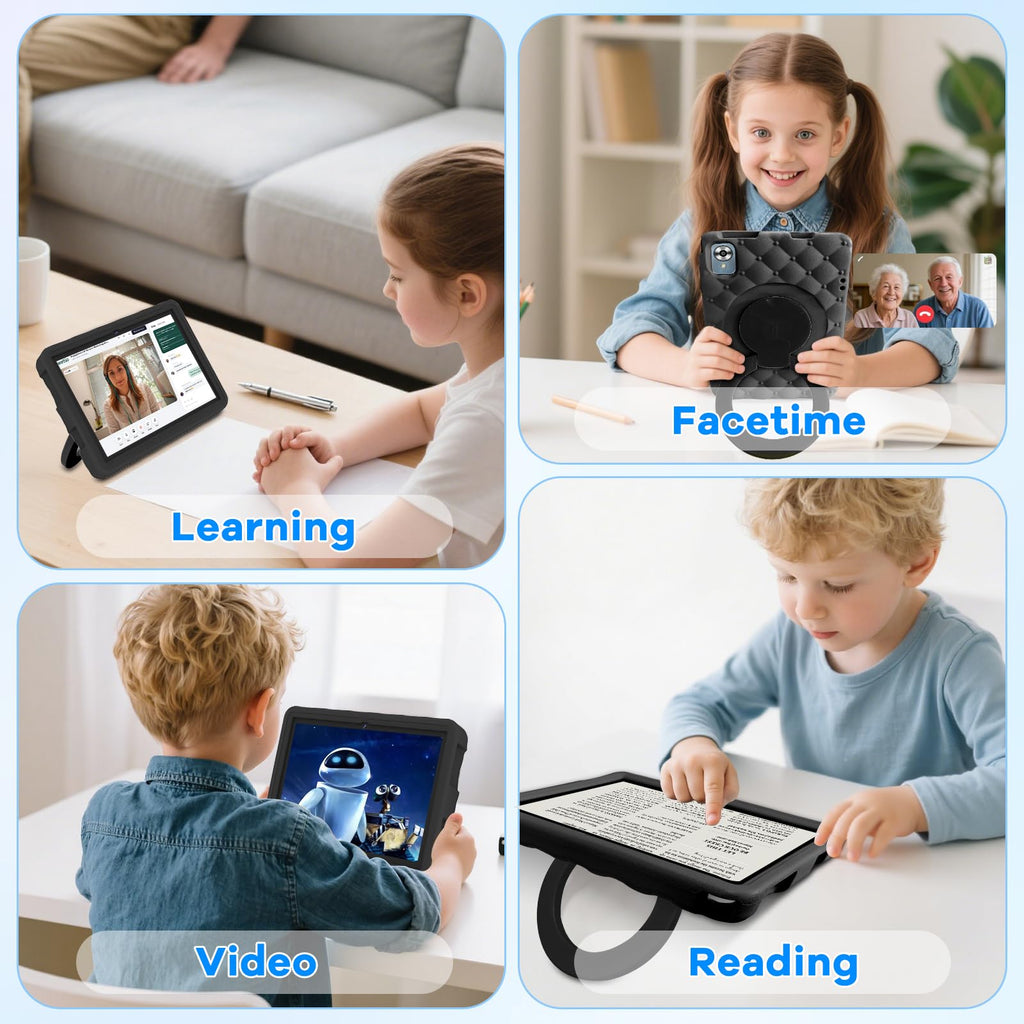 10.1 Inch Kids Tablet 64GB ROM Octa-Core Anti-Blue Light Screen Black S6369