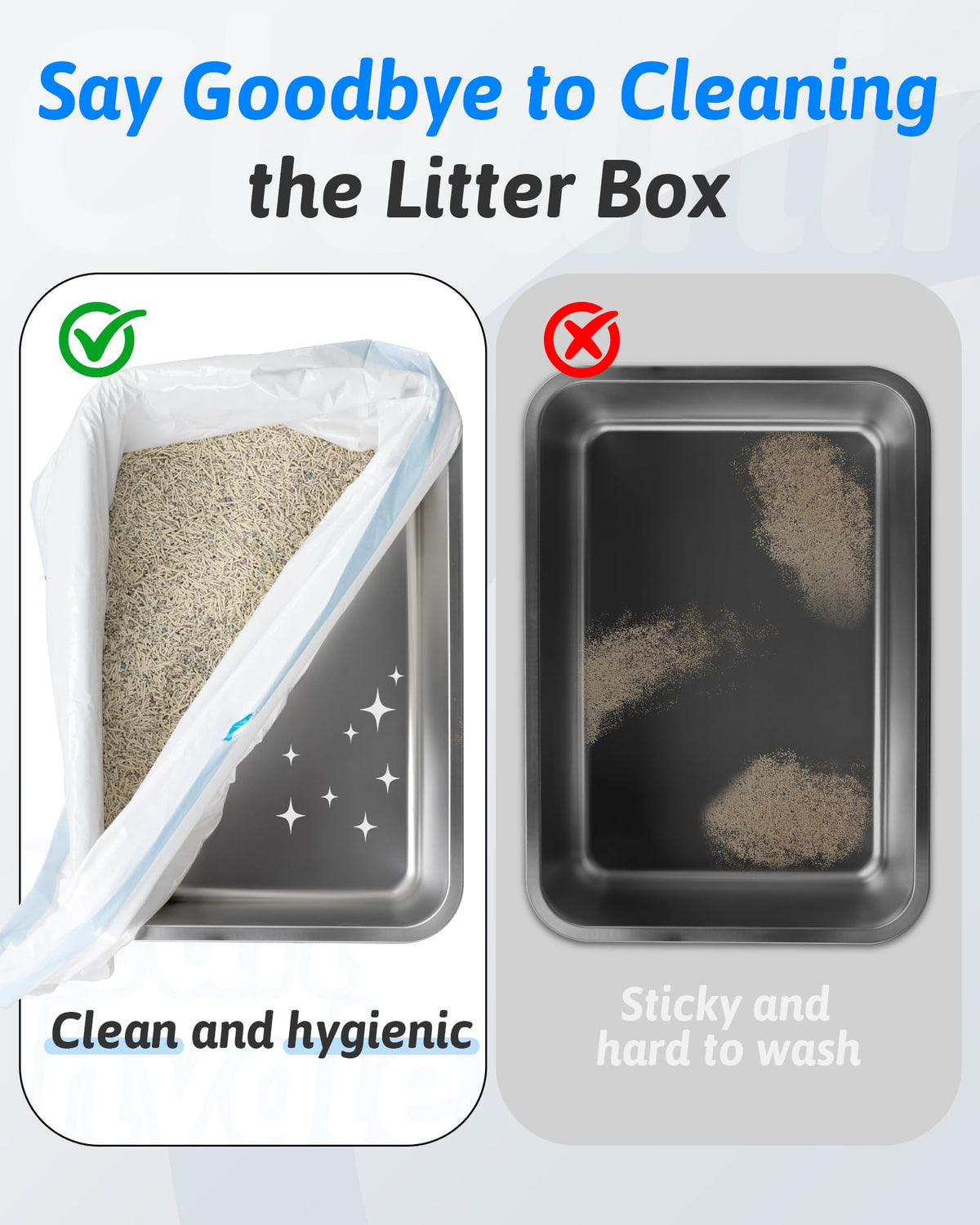 36" x 18" Heavy-Duty Cat Litter Box Liners T49018