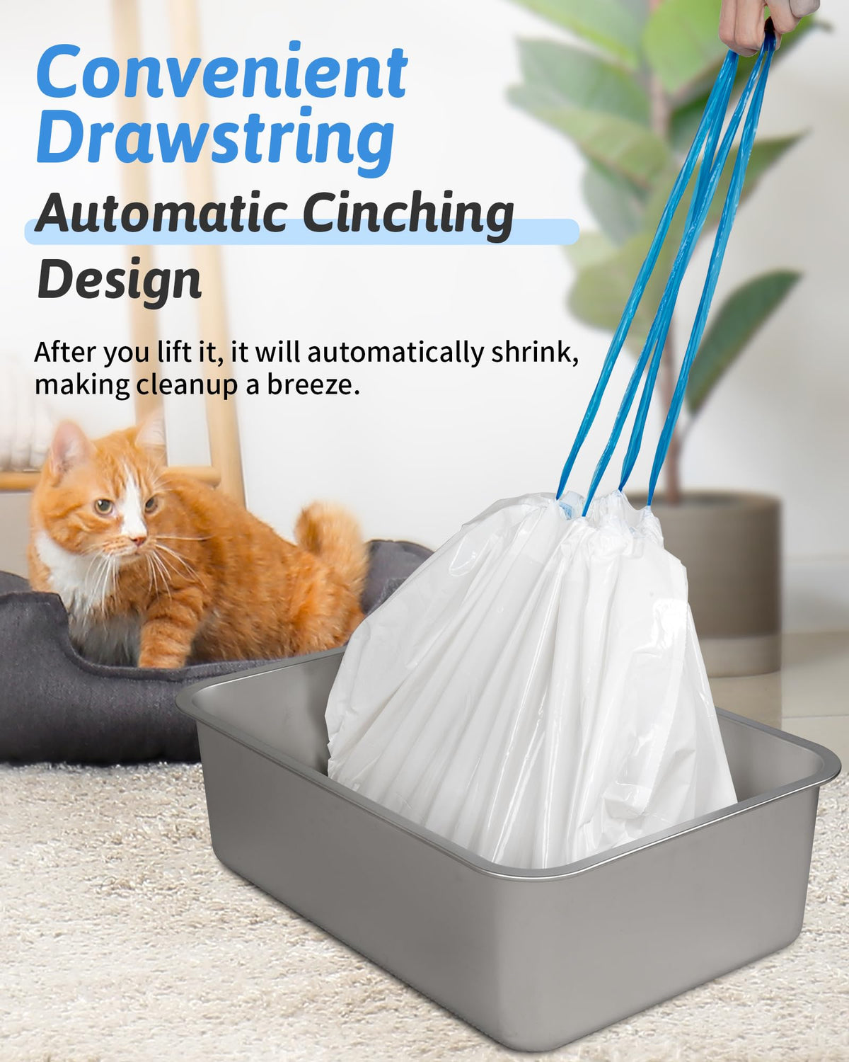 36" x 18" Heavy-Duty Cat Litter Box Liners T49018