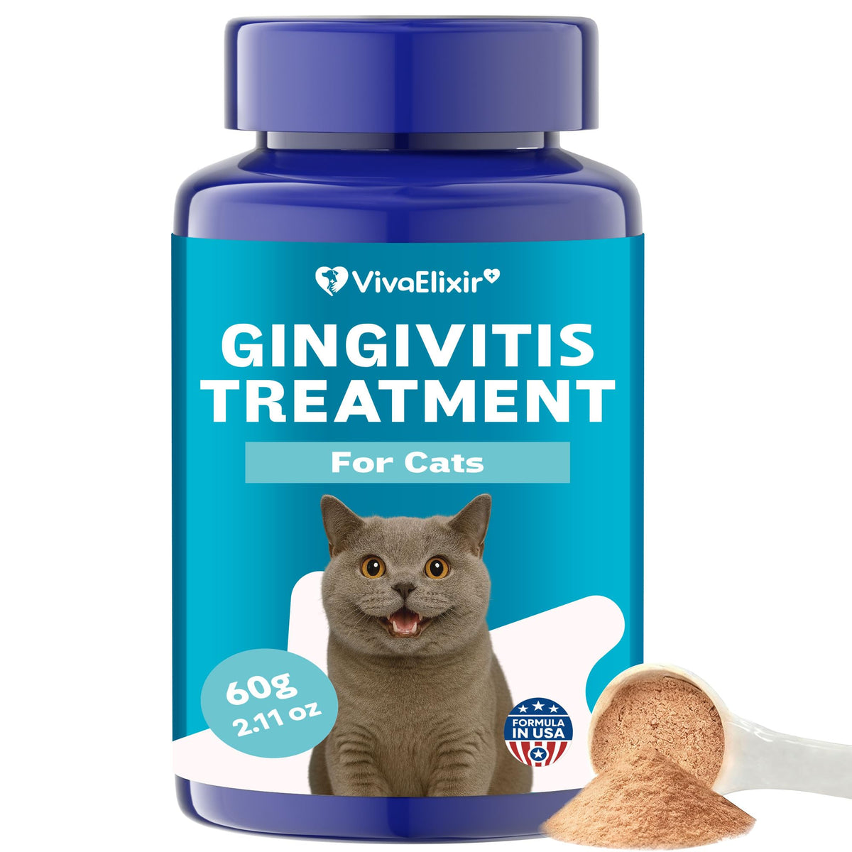 Chicken Flavor Cat Dental Care Powder 2.11 oz C833