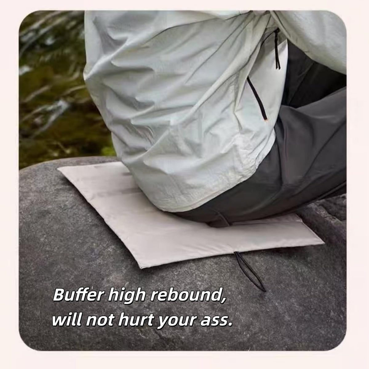 2 Pcs Ultralight Foldable Foam Seat Cushion A4719