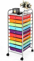 10 Drawer Rolling Storage Organizer Cart C614