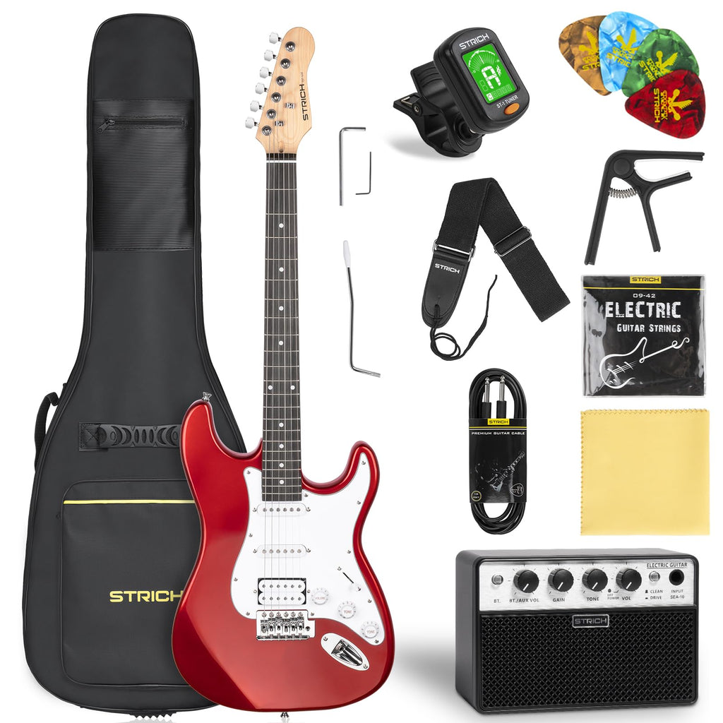 39" Full Size HSS Pick Up Electric Guitar Beginner Kit W579283