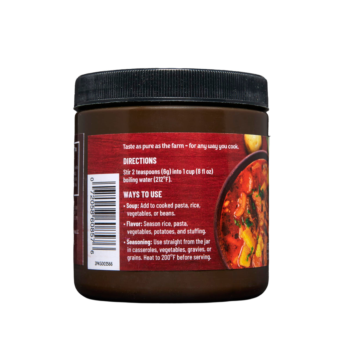 Beef Broth Base Granulated Bouillon Seasoning 12 oz Jar X4224