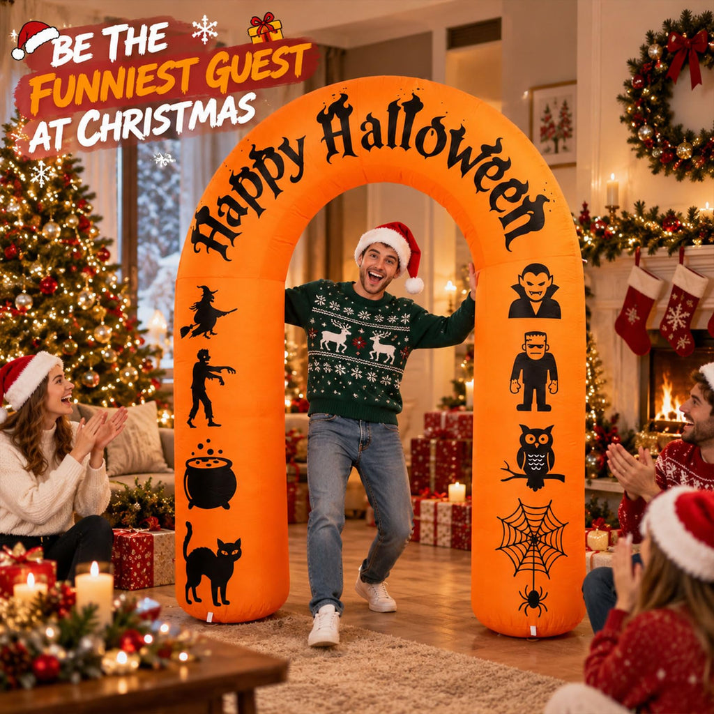 8FT Halloween Inflatable Arch with LED Lights V155099