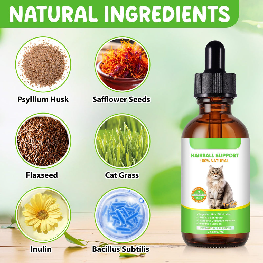Natural Cat Hairball Treatment with Vitamins W2530
