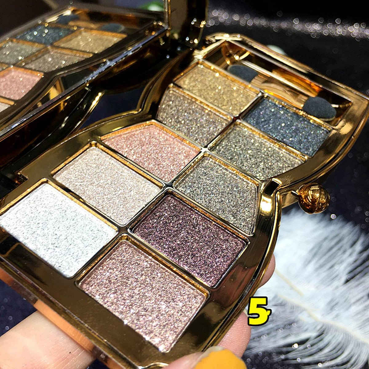 10 Colors Shimmer & Matte Glitter Eyeshadow Palette A3434