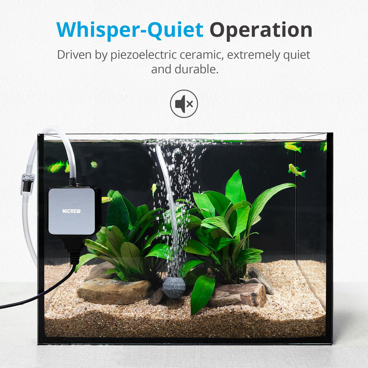 Nano Silent Aquarium Air Pump B69543