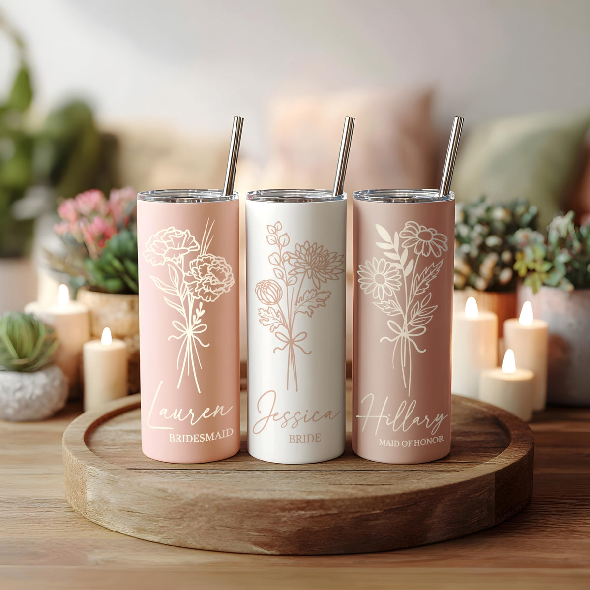 20oz Stainless Steel Tumbler with Straw C9902