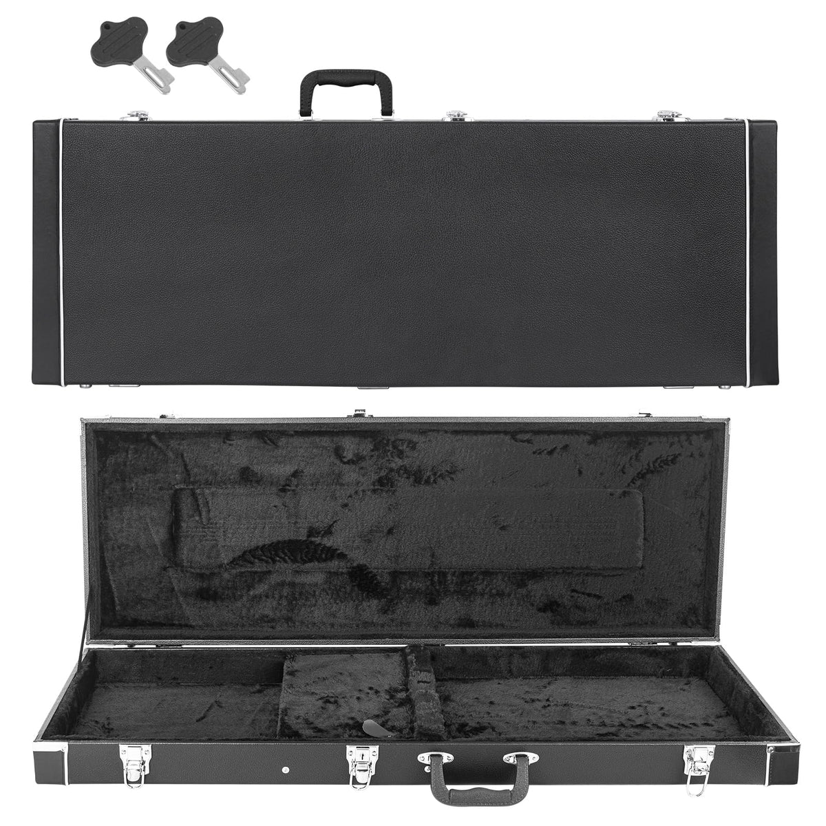 39-Inch Electric Guitar Hard Shell Case with Lock Latch W10857