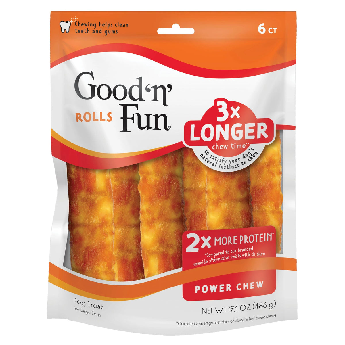 Long-Lasting Dog Treat for Large Dogs, 6 Count W807792