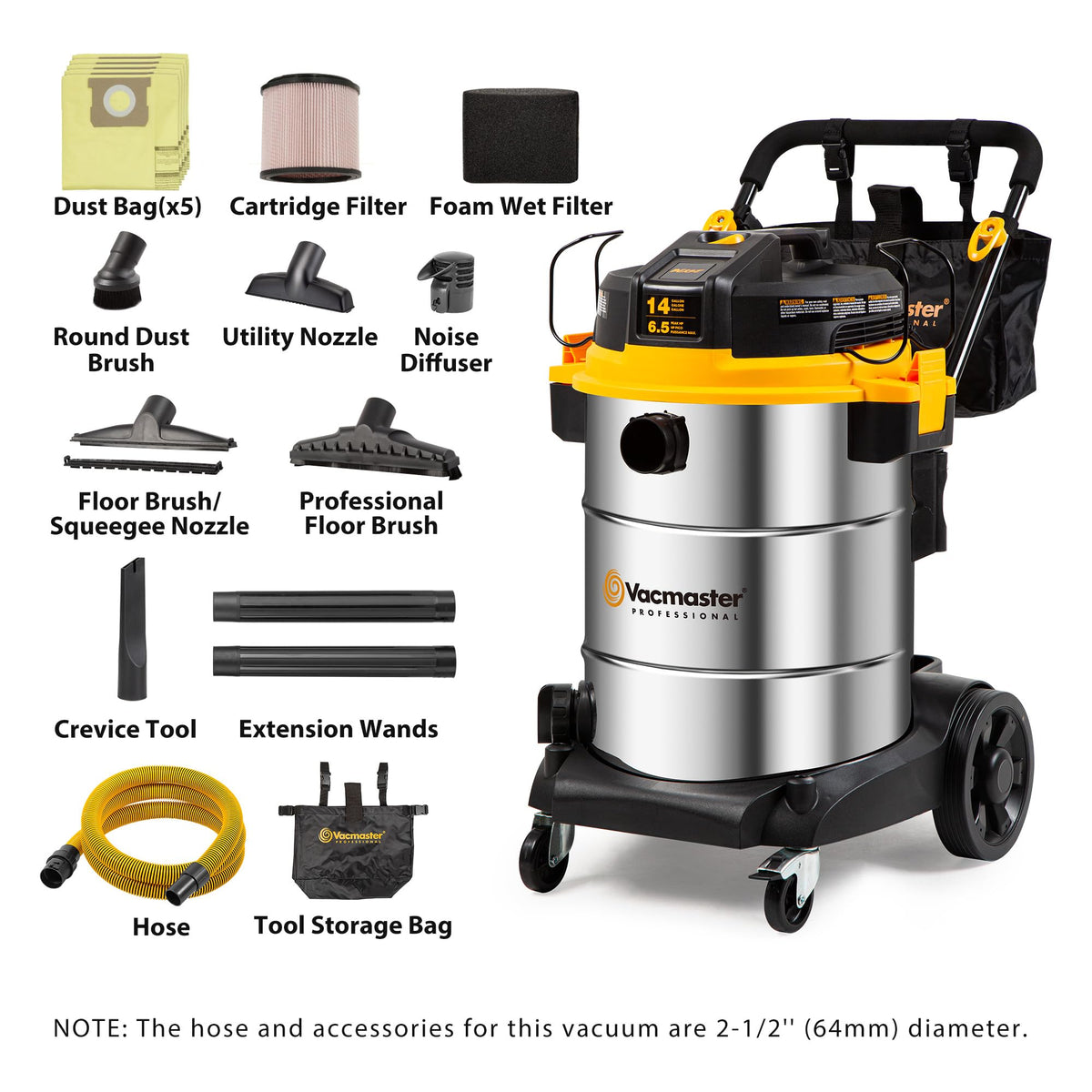 14-Gal Wet/Dry Vac O12722