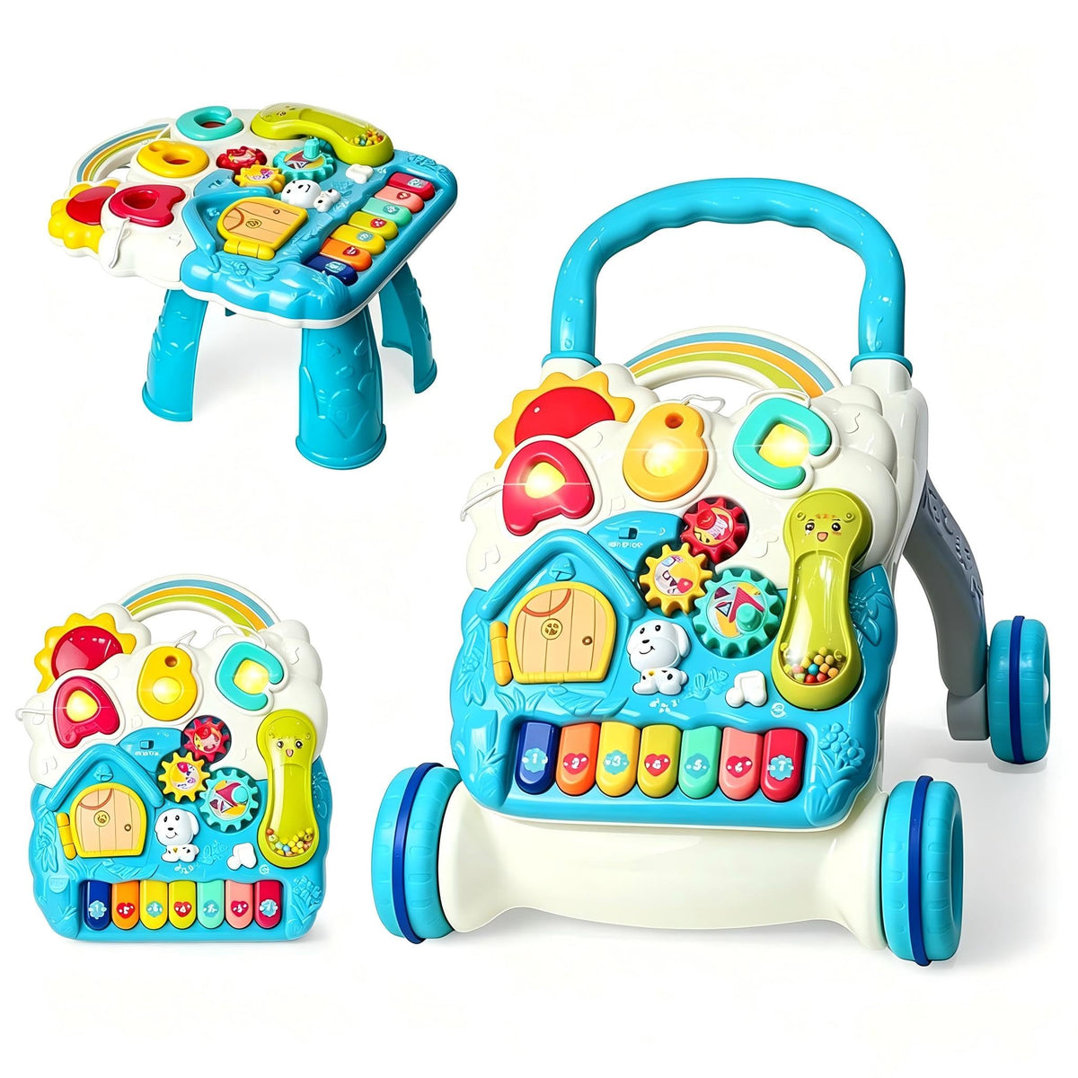 3 in 1 Baby Walker with Sounds Music Play Panel X3397