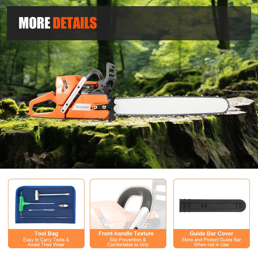 24 Inch 2-Stroke Gas Chainsaw W95198
