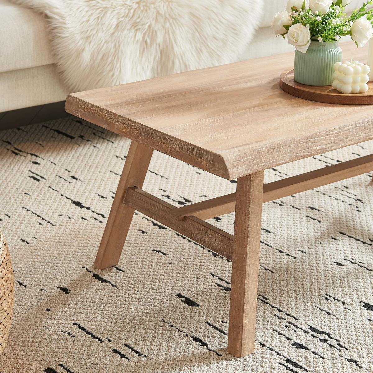 Solid Wood Coffee Table X3945