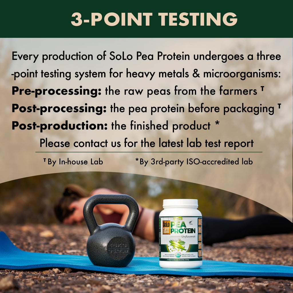 Organic Pea Protein Isolate Unflavored Vegan Protein Powder 2.7 lbs F14350