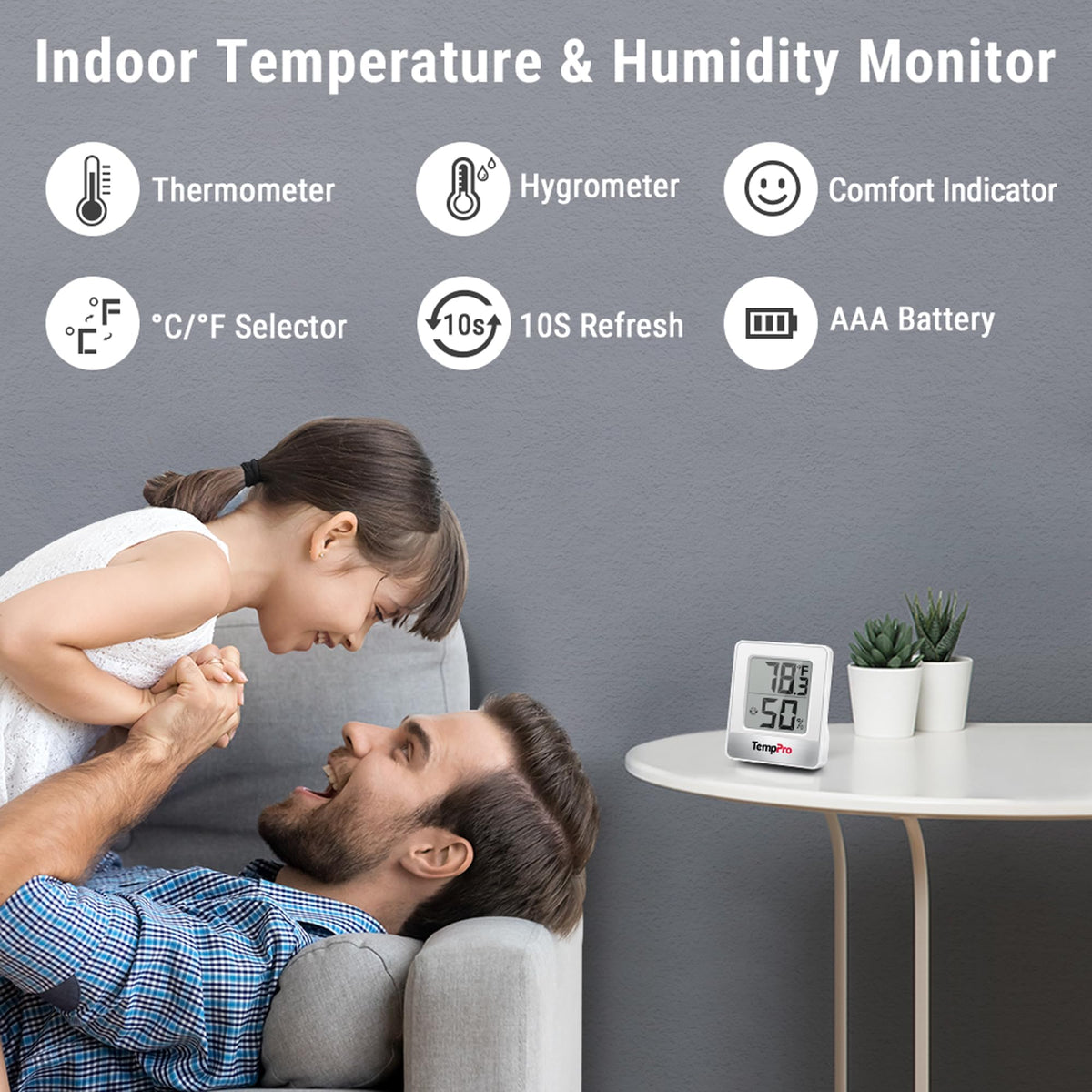 Digital Hygrometer Indoor Thermometer O824