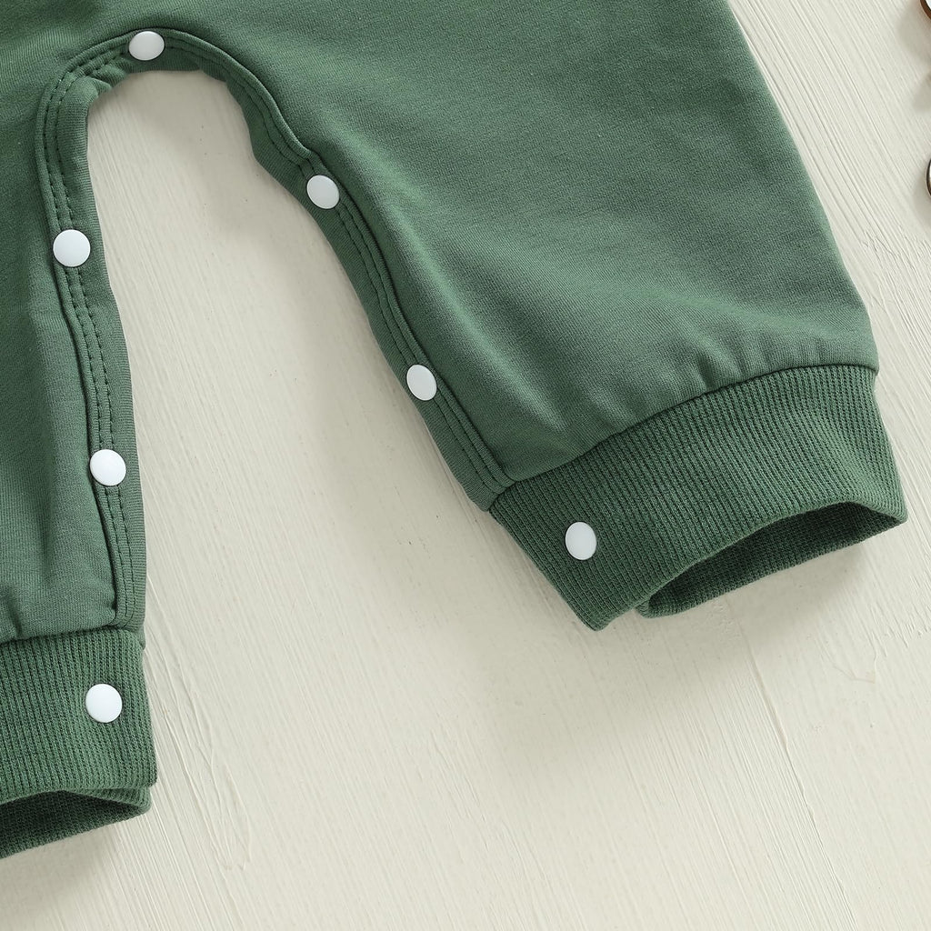 Newborn Thanksgiving Sweatshirt Jumpsuit Romper J594452