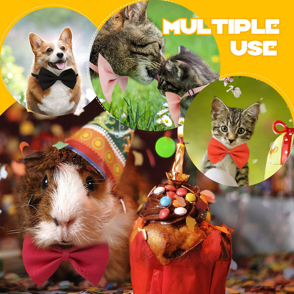 120 Pcs Dog Bow Ties with Adjustable Collar C85349