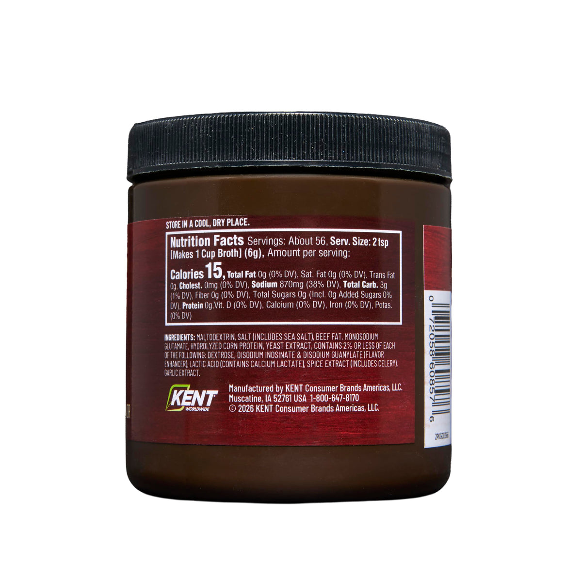 Beef Broth Base Granulated Bouillon Seasoning 12 oz Jar X4224