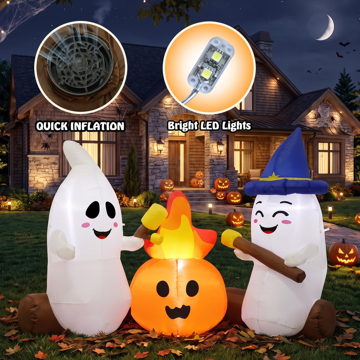 Halloween Inflatables Ghosts Outdoor Yard Decorations V2912