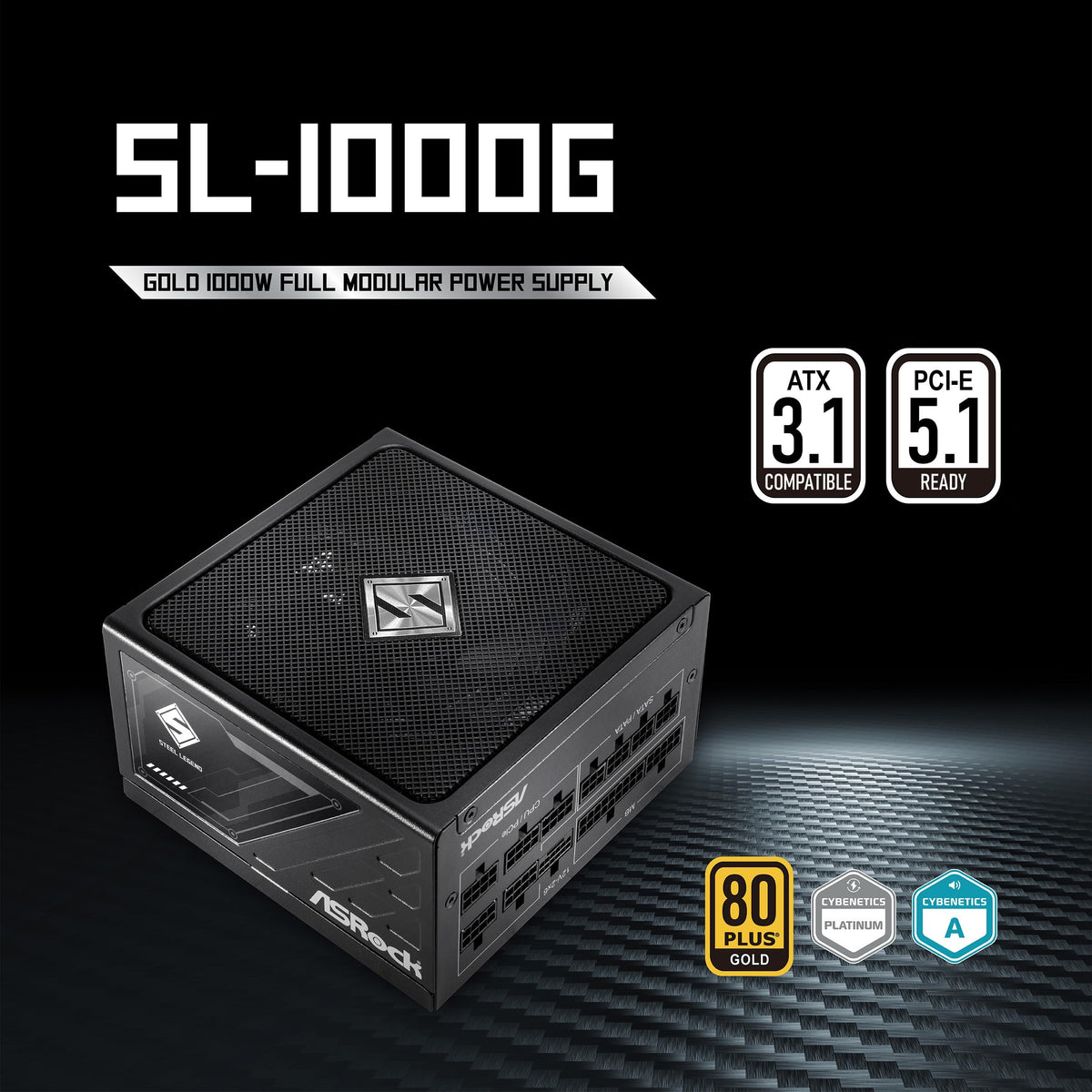 1000W 80 Plus Gold Full Modular Power Supply U65864