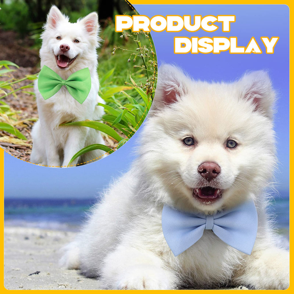 120 Pcs Dog Bow Ties with Adjustable Collar C85349