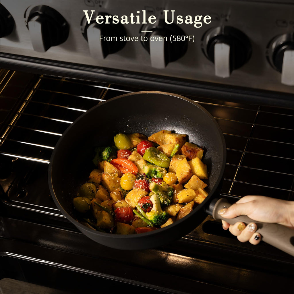 19 Pcs Non Stick Black Titanium Cookware Set P898456