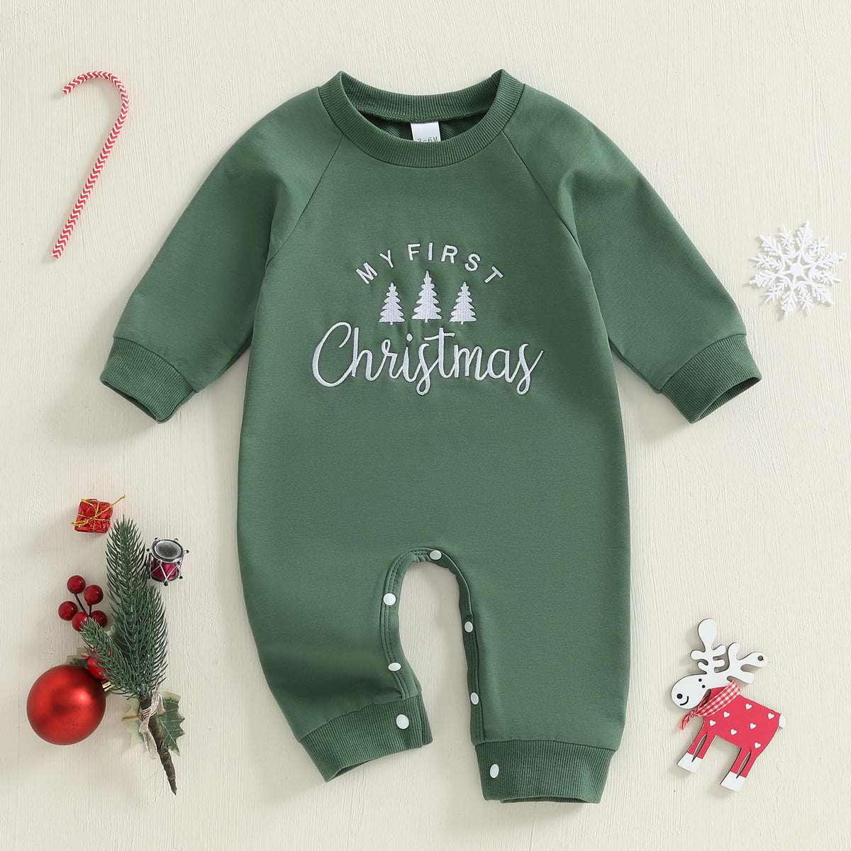 Newborn Thanksgiving Sweatshirt Jumpsuit Romper J594452