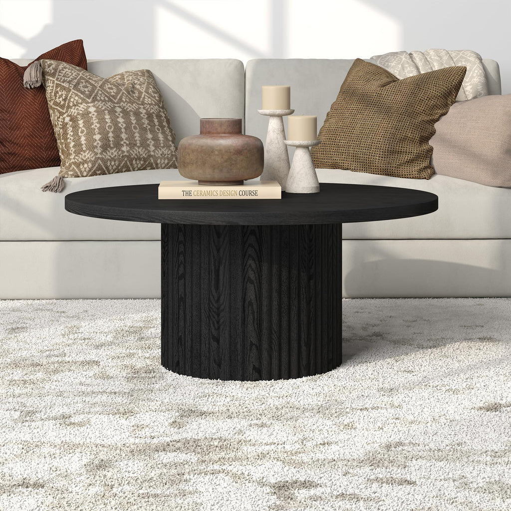 32" Modern Fluted Coffee Table B2244