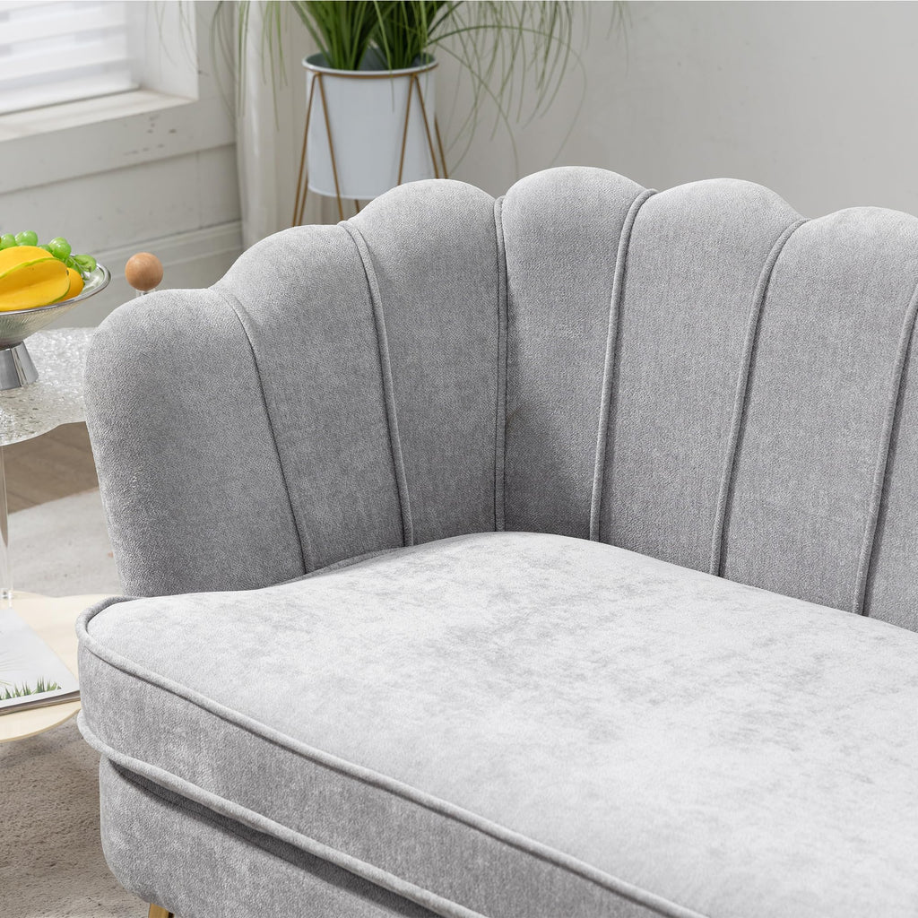 Light Gray Small Loveseat Sofa W115